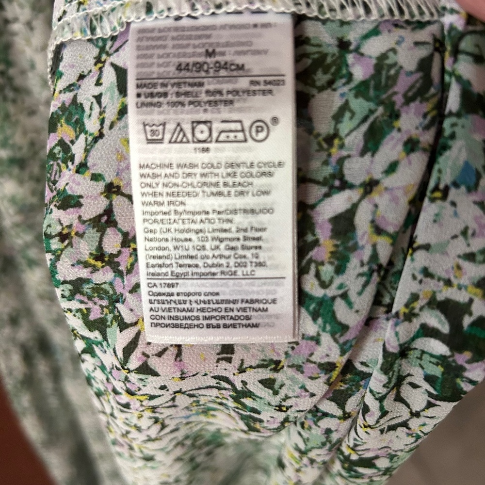 Banana Republic White Floral Maxi Dress Size M - Picture 4 of 4